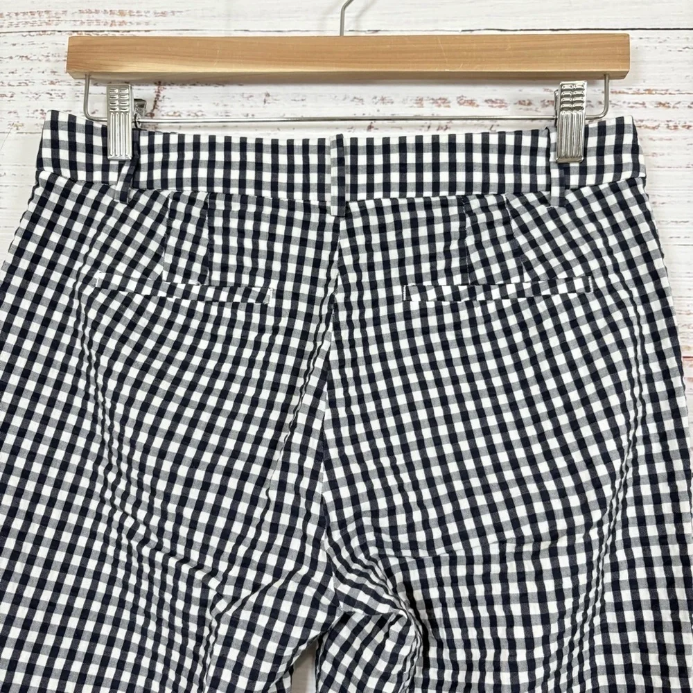 J.Crew Navy Check Seersucker Crop Ankle Pants